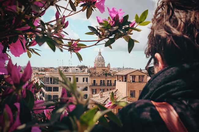 Rome from Piazza di Spagna